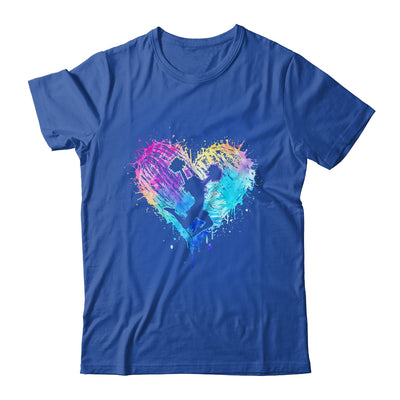 Retro Cheer Cheerleader Heart Tie Dye Girls Teens And Women Shirt & Tank Top | teecentury