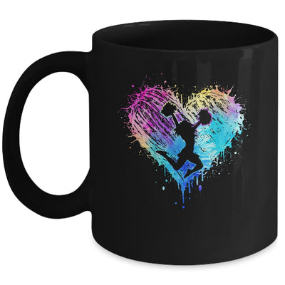 Retro Cheer Cheerleader Heart Tie Dye Girls Teens And Women Mug | teecentury