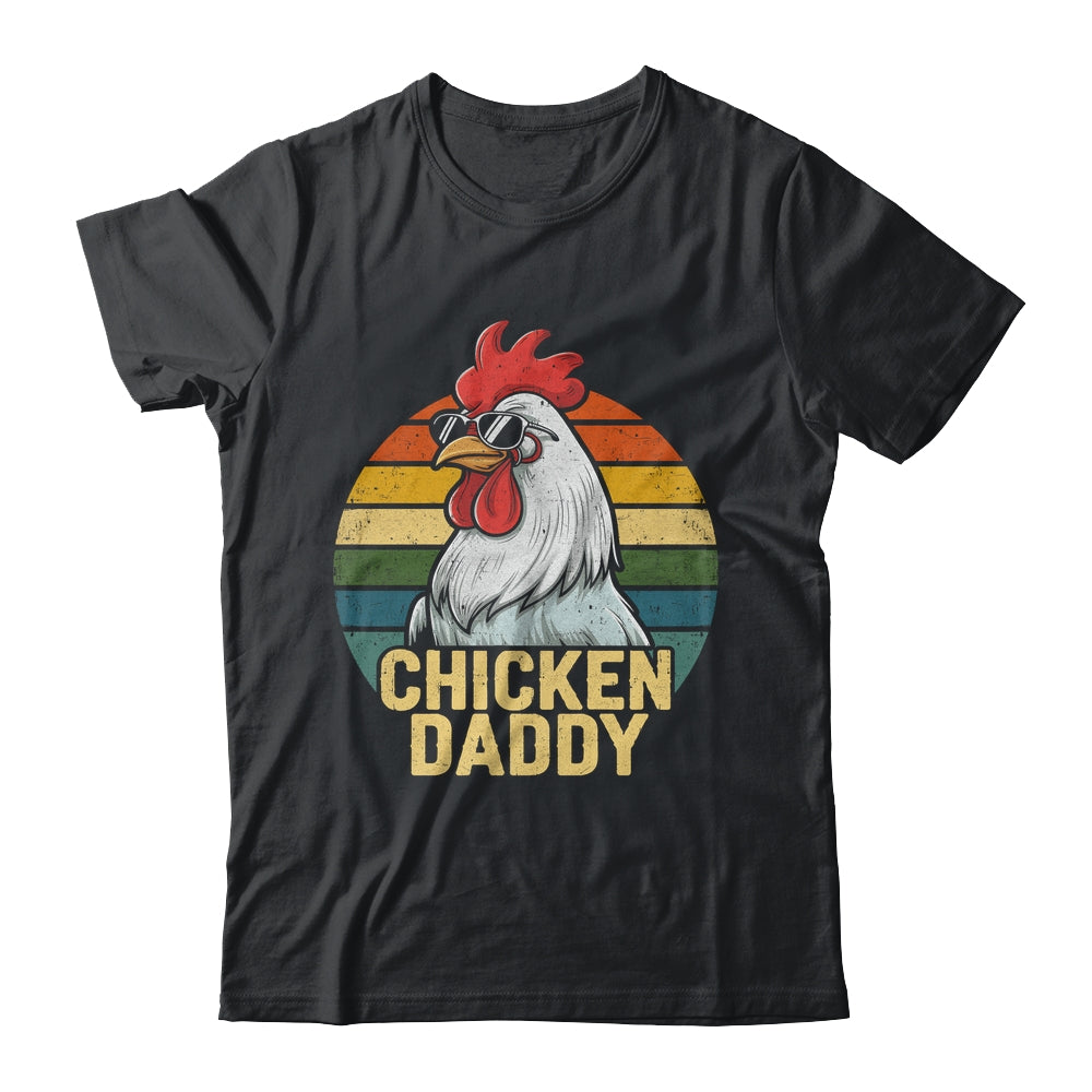 Retro Chicken Daddy Vintage 70s Retro Funny Farm Chicken Dad Shirt & Hoodie | teecentury