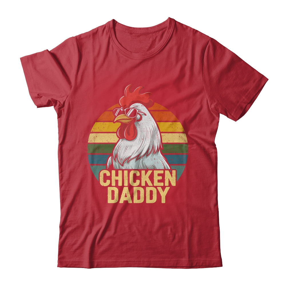 Retro Chicken Daddy Vintage 70s Retro Funny Farm Chicken Dad Shirt & Hoodie | teecentury