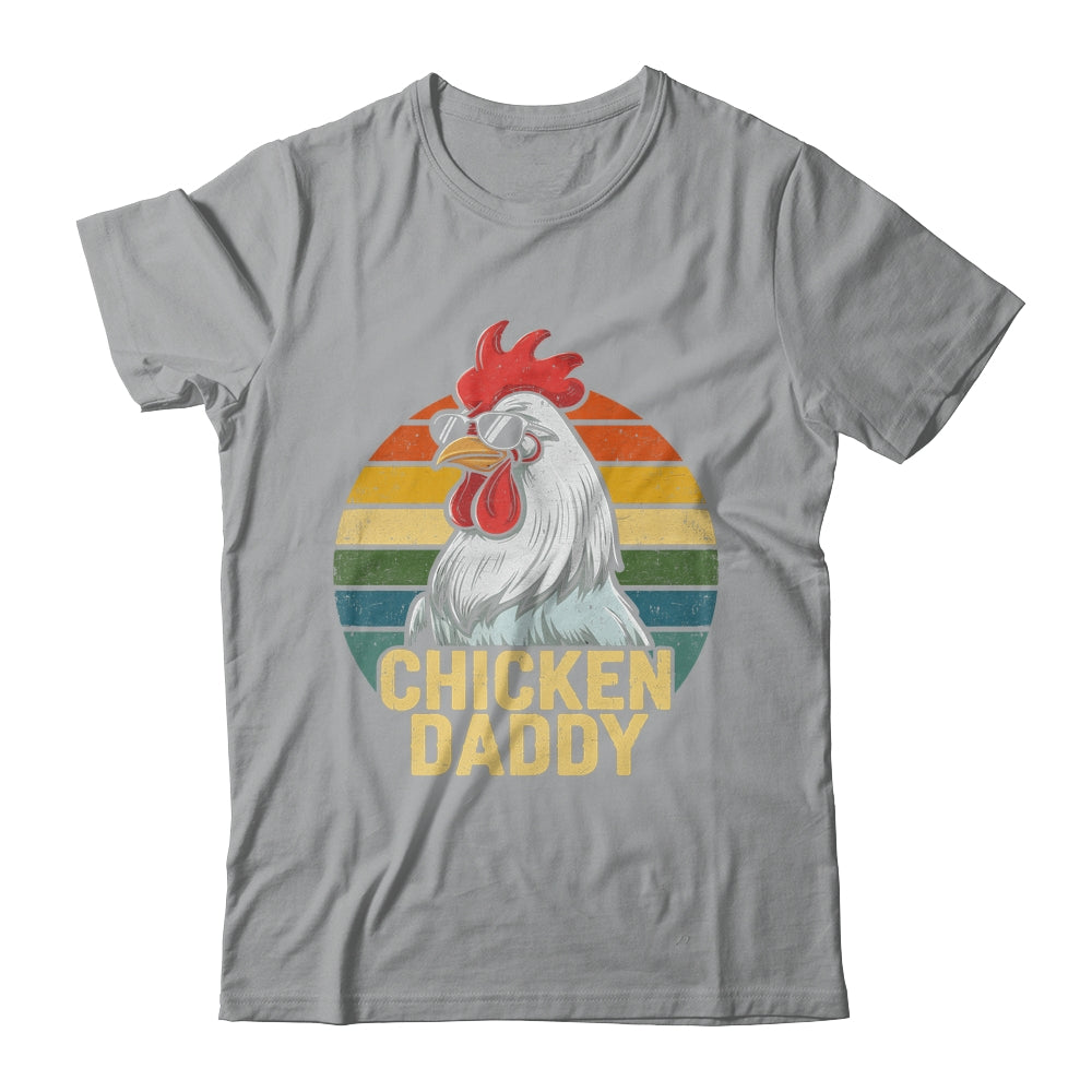 Retro Chicken Daddy Vintage 70s Retro Funny Farm Chicken Dad Shirt & Hoodie | teecentury