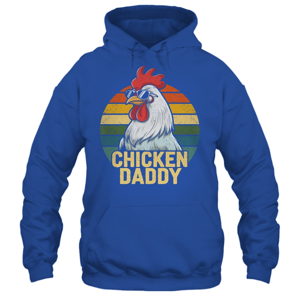 Retro Chicken Daddy Vintage 70s Retro Funny Farm Chicken Dad Shirt & Hoodie | teecentury