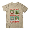 Retro Christmas It's The Most Wonderful Time Santa Vintage Shirt & Sweatshirt | teecentury