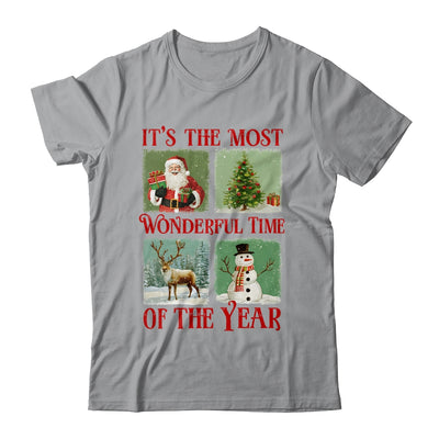 Retro Christmas It's The Most Wonderful Time Santa Vintage Shirt & Sweatshirt | teecentury