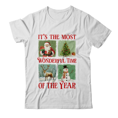 Retro Christmas It's The Most Wonderful Time Santa Vintage Shirt & Sweatshirt | teecentury