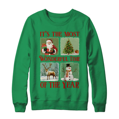 Retro Christmas It's The Most Wonderful Time Santa Vintage Shirt & Sweatshirt | teecentury