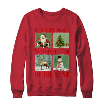 Retro Christmas It's The Most Wonderful Time Santa Vintage Shirt & Sweatshirt | teecentury