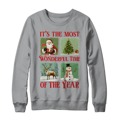 Retro Christmas It's The Most Wonderful Time Santa Vintage Shirt & Sweatshirt | teecentury