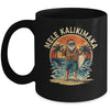 Retro Christmas Surf Mele Kalikimaka Santa Claus Hawaii Mug | teecentury