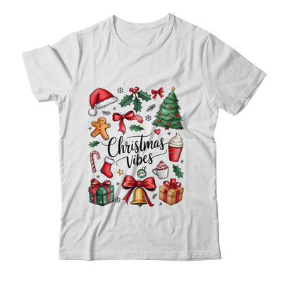 Retro Christmas Tree Hot Chocolate Coquette Preppy Bow Santa Shirt & Sweatshirt | teecentury