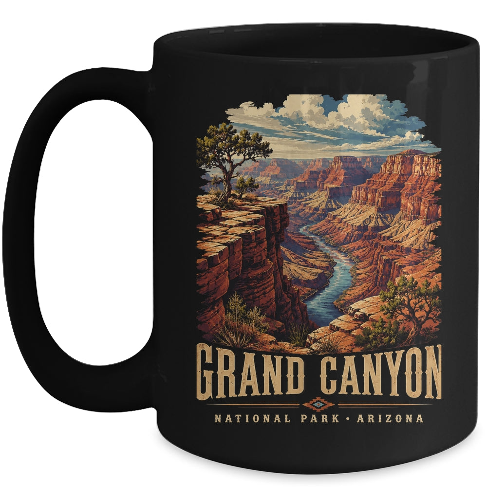 Retro Classic Grand Canyon National Park Souvenir Travel Mug | teecentury