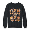 Retro Coffee Fall Vibes Autumn Coquette Pumpkin Thanksgiving Shirt & Sweatshirt | teecentury