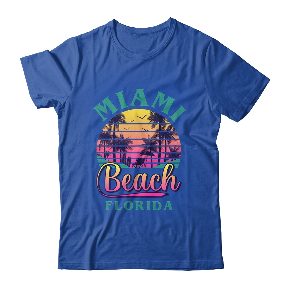 Retro Cool Miami Beach Mens Womens Florida Beaches Shirt & Tank Top | teecentury