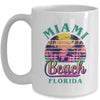 Retro Cool Miami Beach Mens Womens Florida Beaches Mug | teecentury