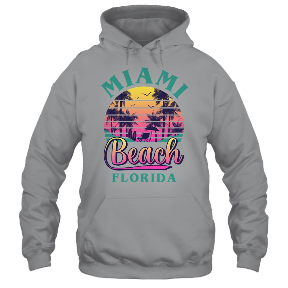 Retro Cool Miami Beach Mens Womens Florida Beaches Shirt & Tank Top | teecentury