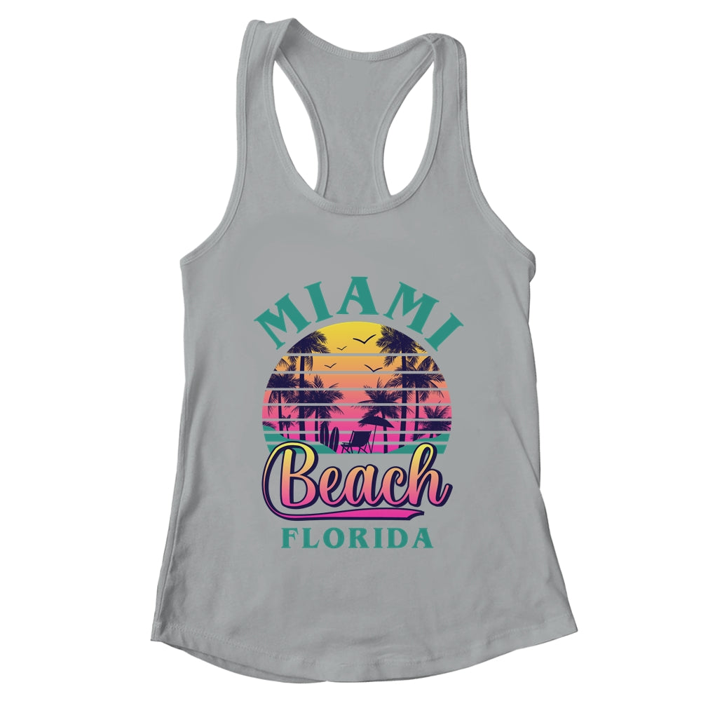 Retro Cool Miami Beach Mens Womens Florida Beaches Shirt & Tank Top | teecentury