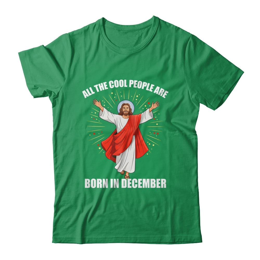 Retro Cool People Are Born In December Christian Christmas Shirt & Hoodie | teecentury