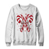 Retro Coquette Bow Candy Cane Christmas Season Women Girl Shirt & Sweatshirt | teecentury