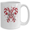Retro Coquette Bow Candy Cane Christmas Season Women Girl Mug | teecentury