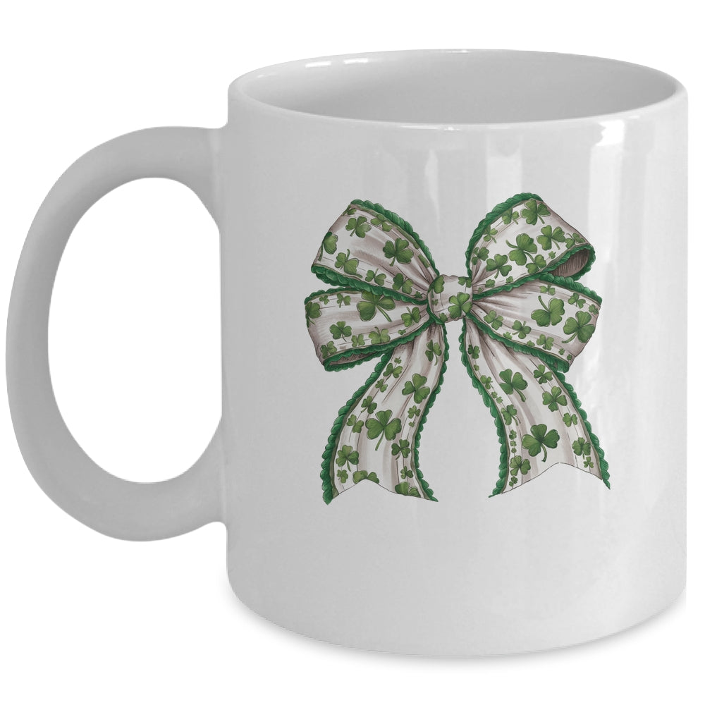 Retro Coquette St Patrick's Day St Patty's Day Lucky Shamrock Mug | teecentury