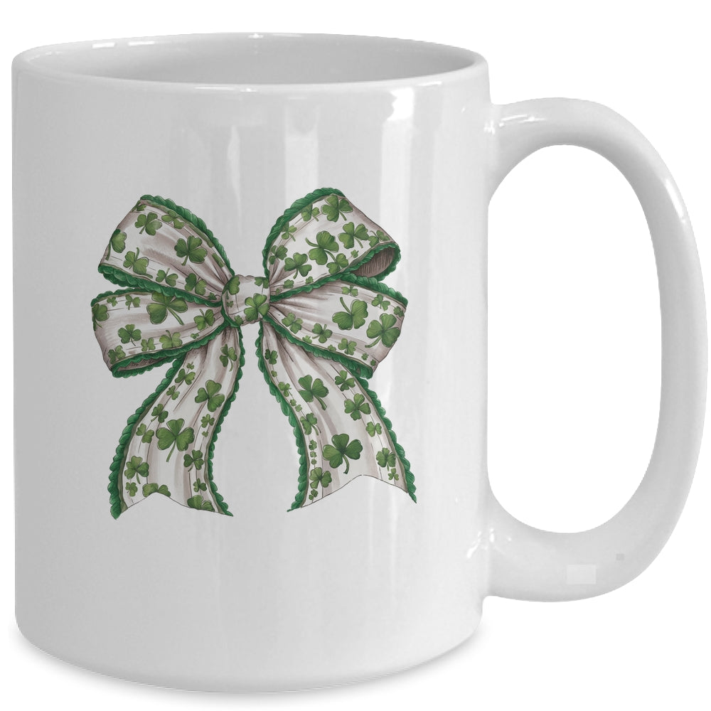 Retro Coquette St Patrick's Day St Patty's Day Lucky Shamrock Mug | teecentury