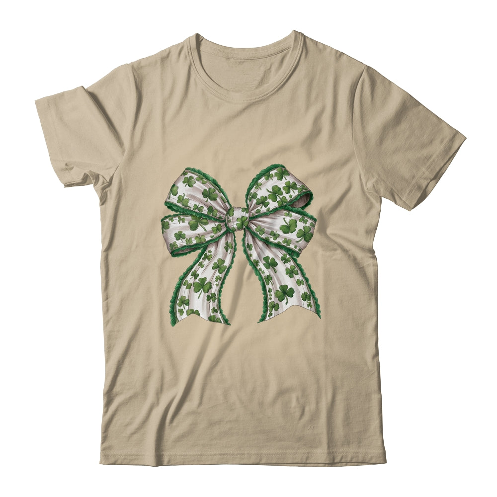 Retro Coquette St Patrick's Day St Patty's Day Lucky Shamrock Shirt & Sweatshirt | teecentury
