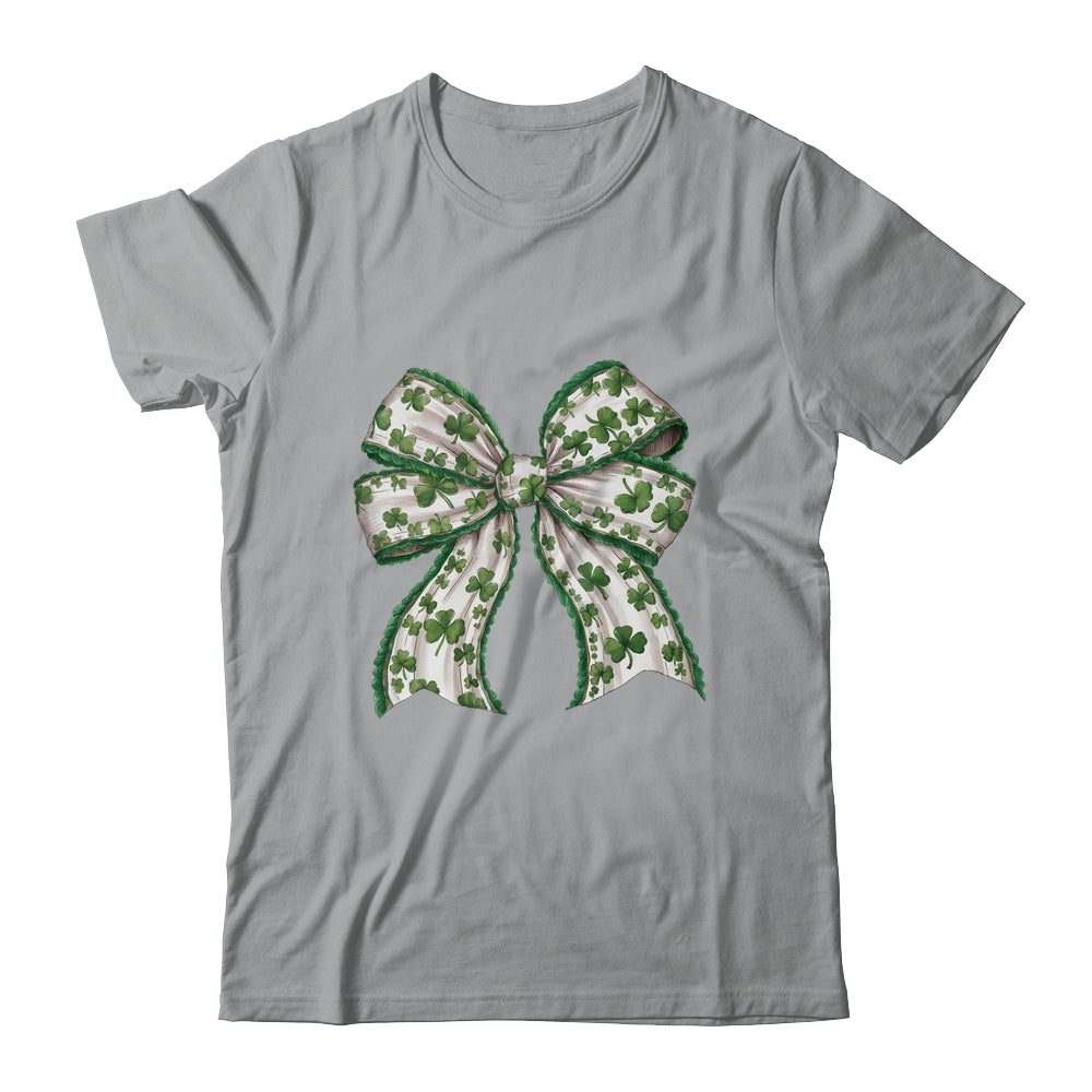 Retro Coquette St Patrick's Day St Patty's Day Lucky Shamrock Shirt & Sweatshirt | teecentury