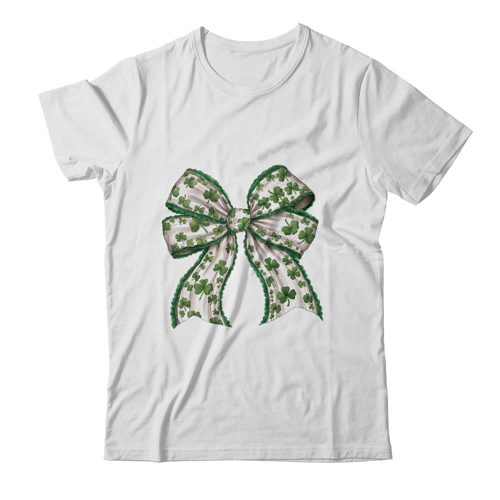 Retro Coquette St Patrick's Day St Patty's Day Lucky Shamrock Shirt & Sweatshirt | teecentury