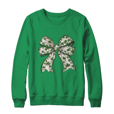 Retro Coquette St Patrick's Day St Patty's Day Lucky Shamrock Shirt & Sweatshirt | teecentury