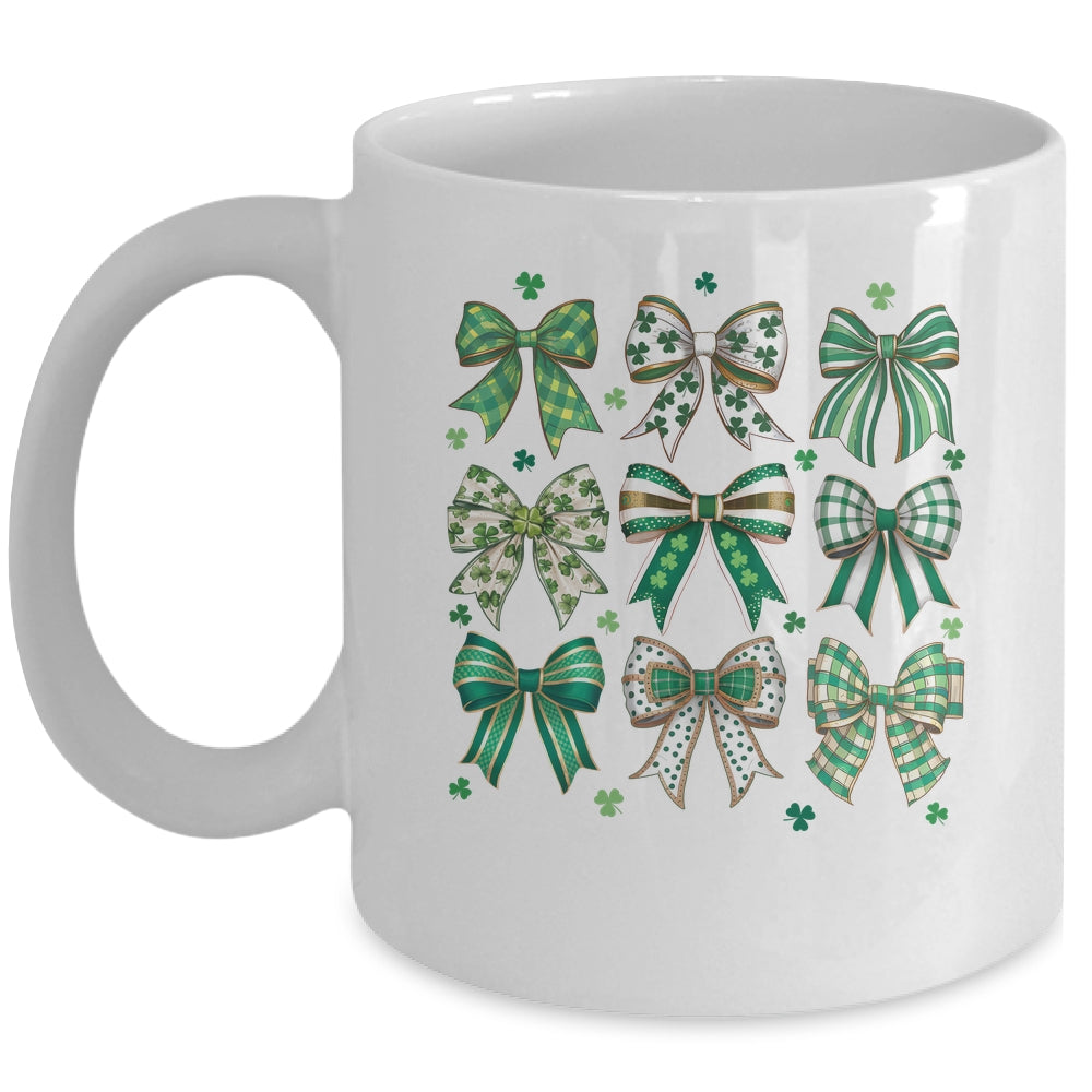 Retro Coquette St Patricks Day St Patty's Day Lucky Shamrock Mug | teecentury