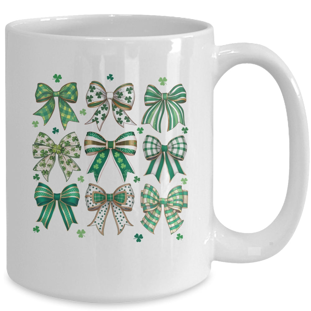 Retro Coquette St Patricks Day St Patty's Day Lucky Shamrock Mug | teecentury