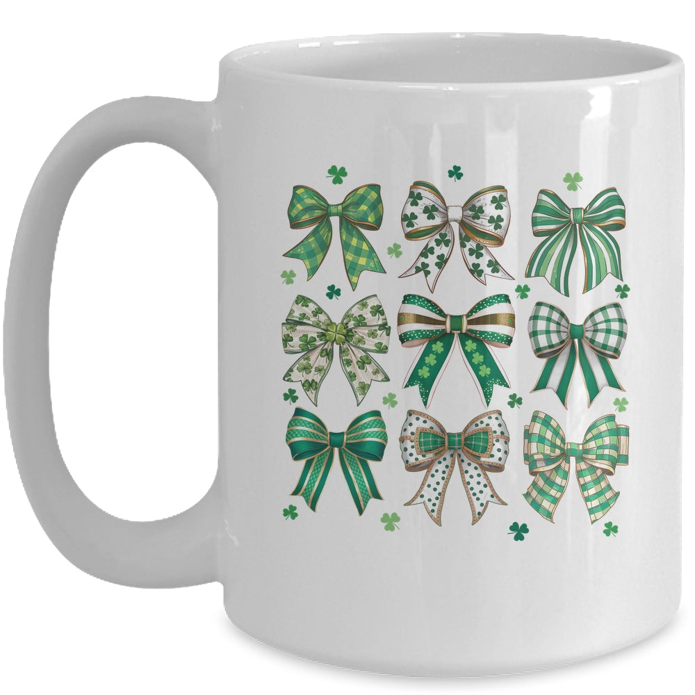 Retro Coquette St Patricks Day St Patty's Day Lucky Shamrock Mug | teecentury