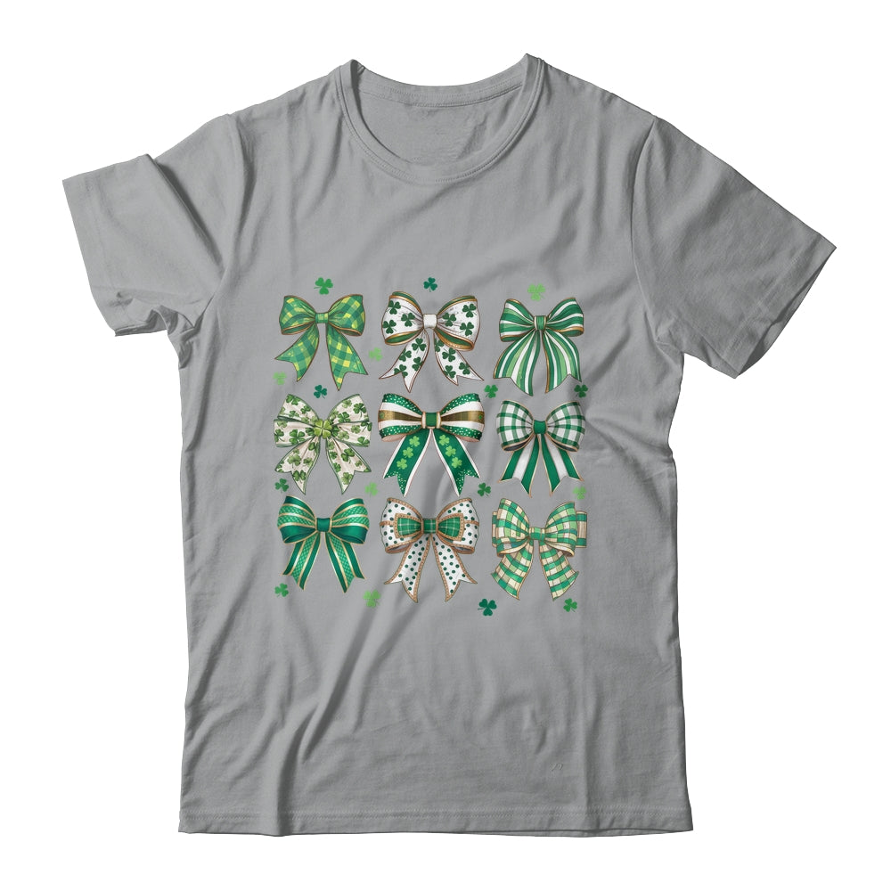 Retro Coquette St Patricks Day St Patty's Day Lucky Shamrock Shirt & Sweatshirt | teecentury