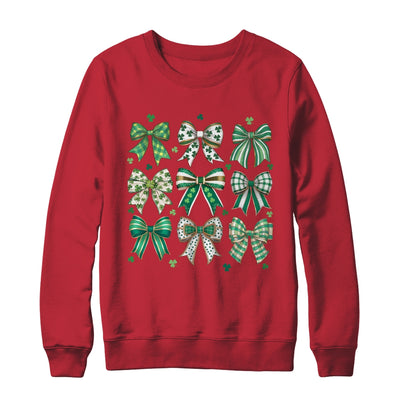 Retro Coquette St Patricks Day St Patty's Day Lucky Shamrock Shirt & Sweatshirt | teecentury