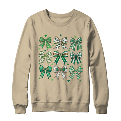 Retro Coquette St Patricks Day St Patty's Day Lucky Shamrock Shirt & Sweatshirt | teecentury