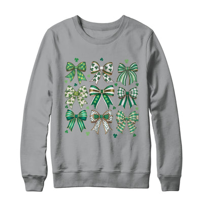 Retro Coquette St Patricks Day St Patty's Day Lucky Shamrock Shirt & Sweatshirt | teecentury