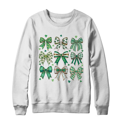 Retro Coquette St Patricks Day St Patty's Day Lucky Shamrock Shirt & Sweatshirt | teecentury