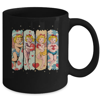Retro Cupid Coquette Bow Valentine Day Bow Heart Women Mug | teecentury
