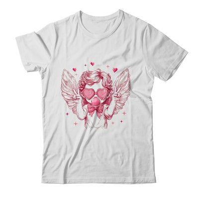 Retro Cupid Valentine Blowing Bubble Vintage Valentines Day Shirt & Sweatshirt | teecentury