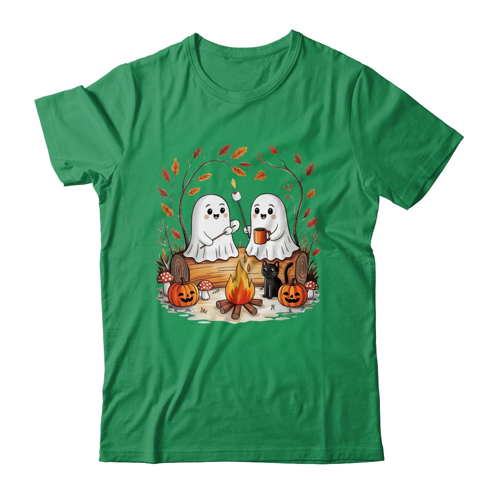 Retro Cute Ghost Funny Halloween Fall Camping Boo Ghosts Shirt & Sweatshirt | teecentury
