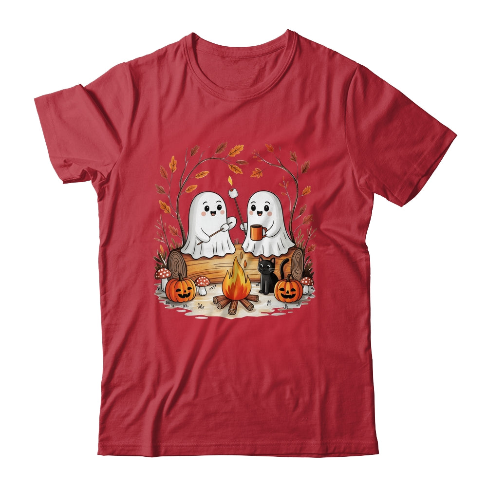 Retro Cute Ghost Funny Halloween Fall Camping Boo Ghosts Shirt & Sweatshirt | teecentury