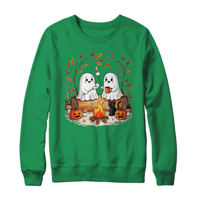 Retro Cute Ghost Funny Halloween Fall Camping Boo Ghosts Shirt & Sweatshirt | teecentury