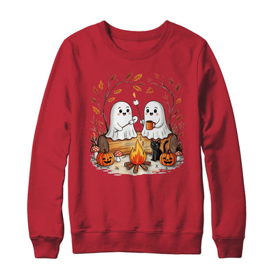 Retro Cute Ghost Funny Halloween Fall Camping Boo Ghosts Shirt & Sweatshirt | teecentury