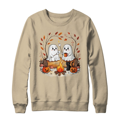 Retro Cute Ghost Funny Halloween Fall Camping Boo Ghosts Shirt & Sweatshirt | teecentury