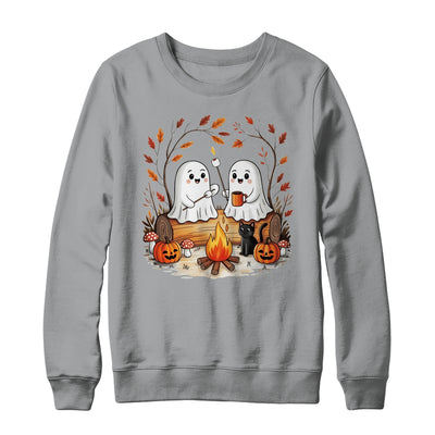 Retro Cute Ghost Funny Halloween Fall Camping Boo Ghosts Shirt & Sweatshirt | teecentury