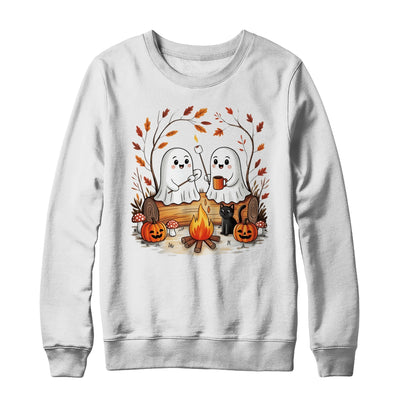 Retro Cute Ghost Funny Halloween Fall Camping Boo Ghosts Shirt & Sweatshirt | teecentury