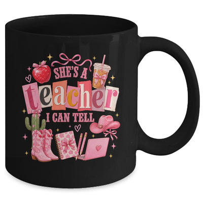 Retro Cute She'S A Teacher I Can Tell Western Back To School Mug | teecentury