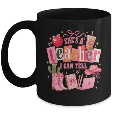 Retro Cute She'S A Teacher I Can Tell Western Back To School Mug | teecentury