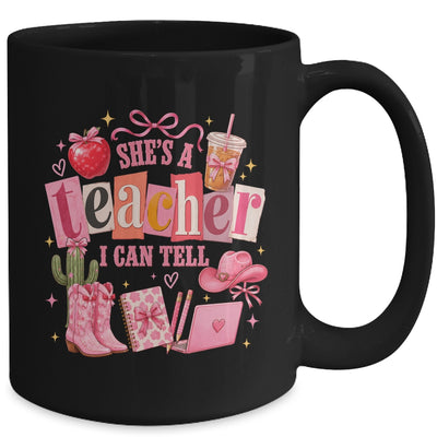 Retro Cute She'S A Teacher I Can Tell Western Back To School Mug | teecentury