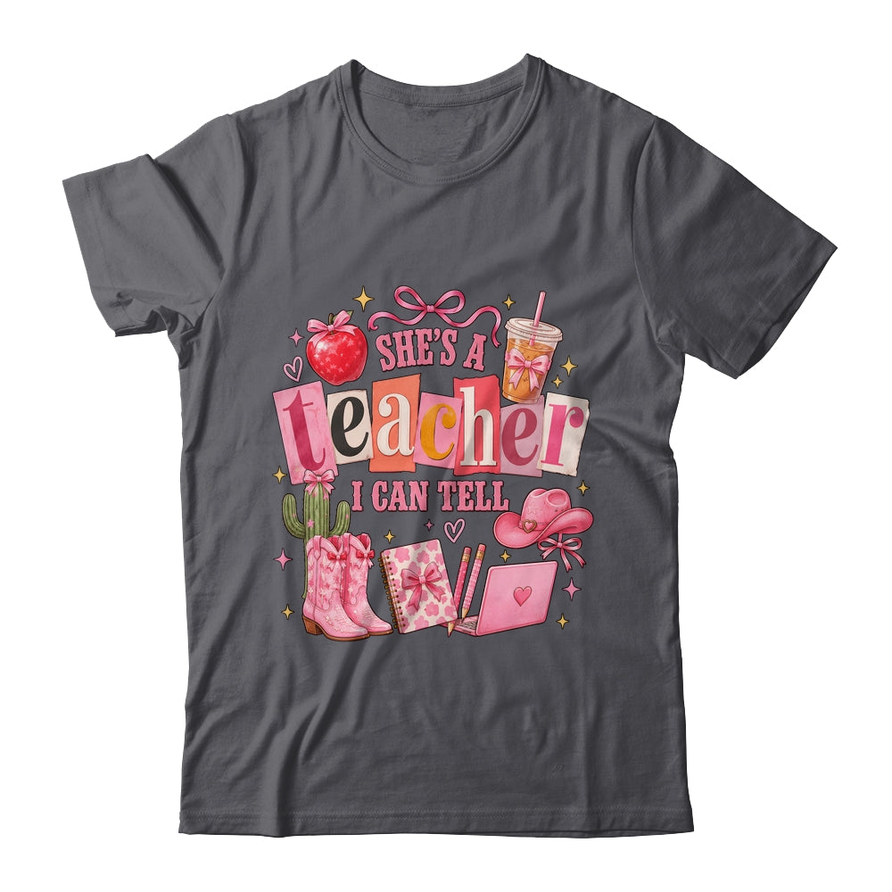 Retro Cute She'S A Teacher I Can Tell Western Back To School Shirt & Hoodie | teecentury